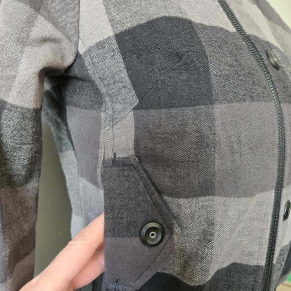 G STAR RAW Grey And Black Plaid Fitted Cotton Jacket. Size XS - Picture 4 of 16